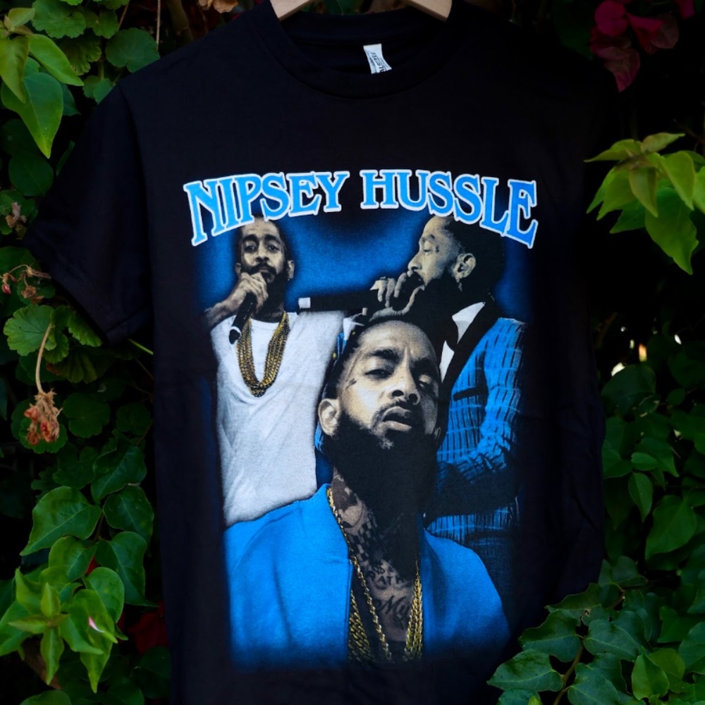 NIPSEY HUSTLE GRAPHIC HIP HOP ICON TSHIRT